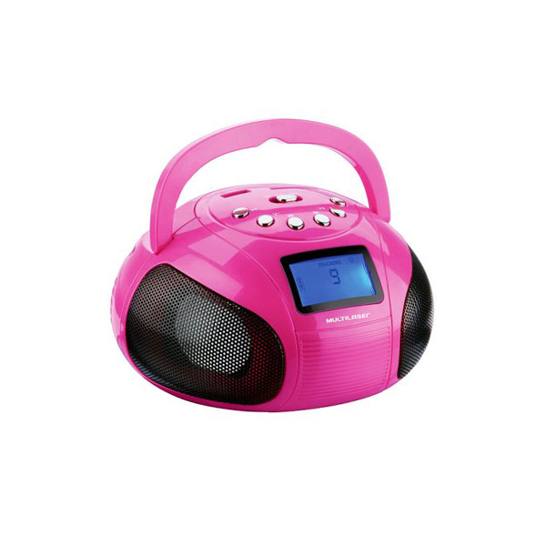 RÁDIO MP3 BOOMBOX ROSA MULTILASER
